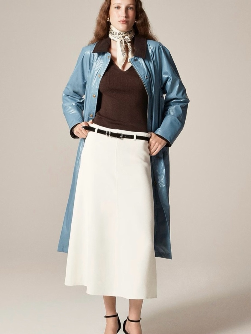 J. Crew A-line skirt in bouclé